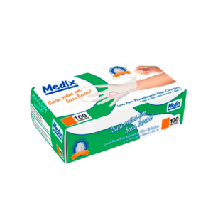 Luvas de Látex Sem Pó